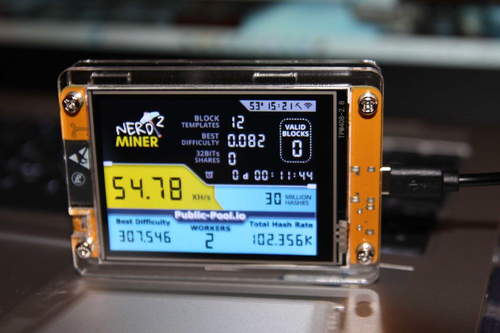 Nerdminer 2 Bitcoin miner