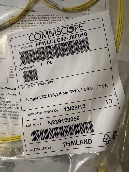 Кабель оптоволоконный Commscope FFWLCLC42-JXF010