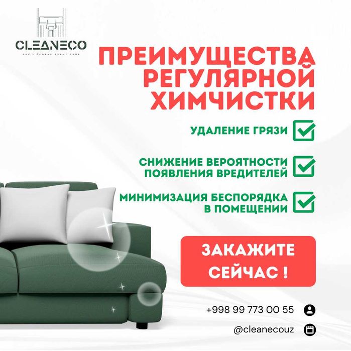 Комплексная химчистка для бизнеса и домов с выездом по доступным ценам