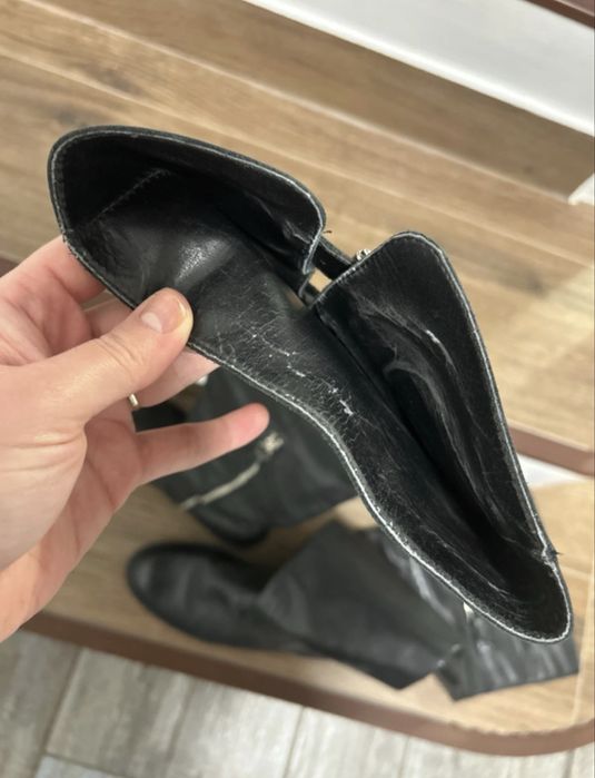 Cizme zara piele naturala