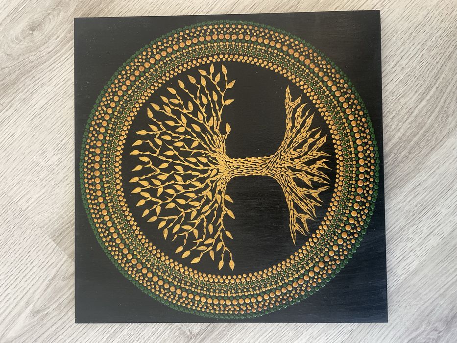 Tablou handmade Mandala acrilic - Tree of Life