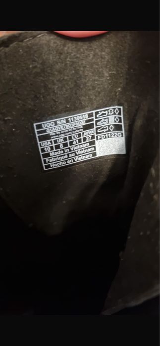 Ghete UGG Ashton Lace-Up dama nr 41 negre noi cutie.