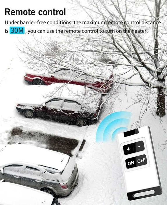 Incalzitor Diesel 8KW FDIKcu sursa alimentare,telecomanda & Bluetooth