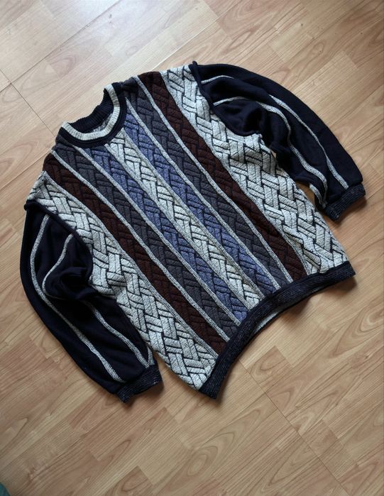 Pulover bluza sweater pullover knitted vintage Carlo Colucci lână