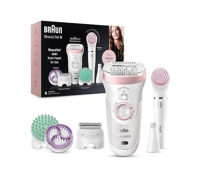 Епилатор Braun Silk-epil Beauty Set 9 9995 комплект с епилатор 9-in-1
