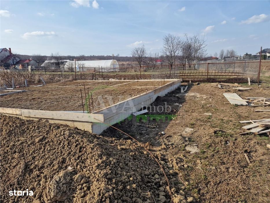 Teren intravilan 400 mp cu autorizație și fundație – id