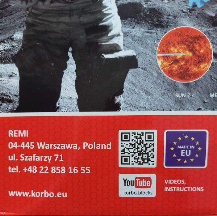 Joc educativ KORBO COSMO - Set de construcții 154 elemente