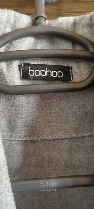 Boohoo сиво дълго отворено сако