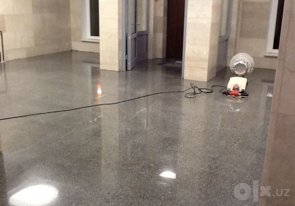 Полировка камня и полы терраццо под ключ