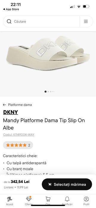 Saboti transparenti DKNY