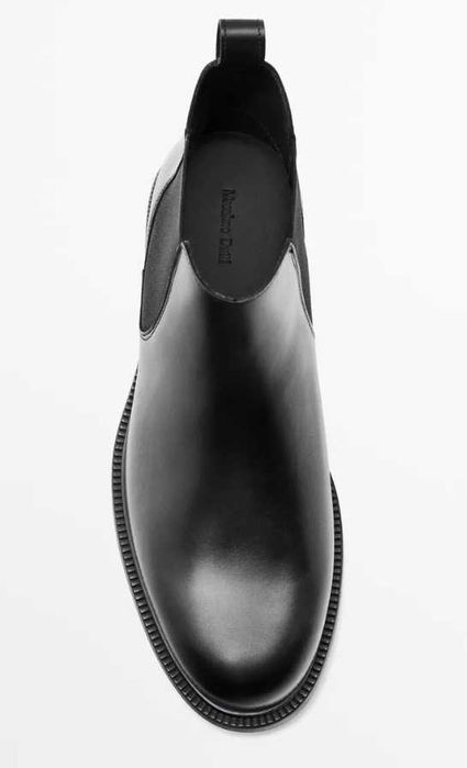 Ghete chelsea 44 premium Massimo Dutti NOI piele naturala maro