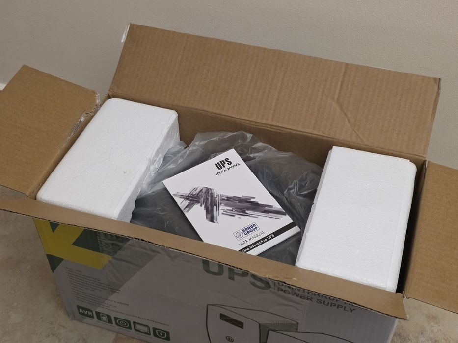 Ups Braun 1000VA 600W nou, 3 prize schuko