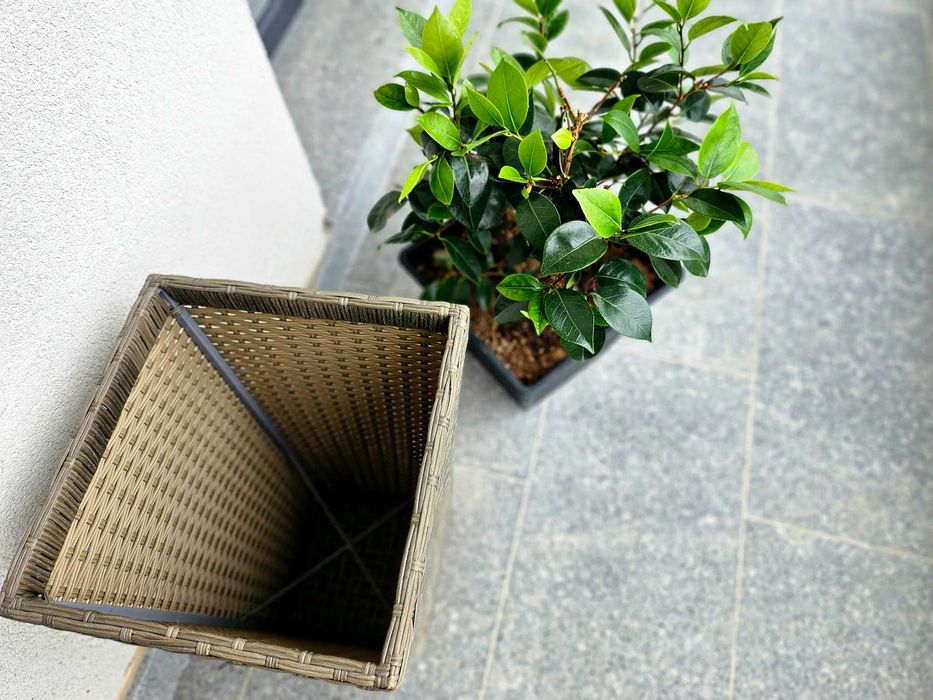 Ghiveci KUBB 30x30x50 cm - pentru interior / terasă
