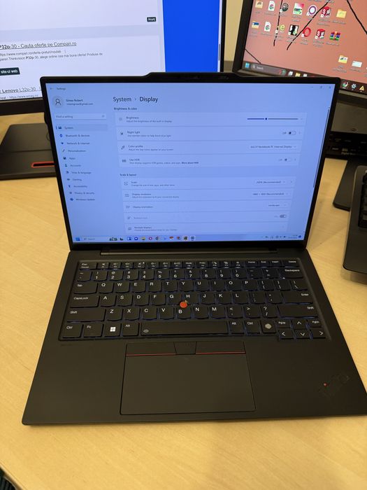 Lenovo Thinkpad x1 Carbon i7 155u, OLED 3k cu touchscreen!