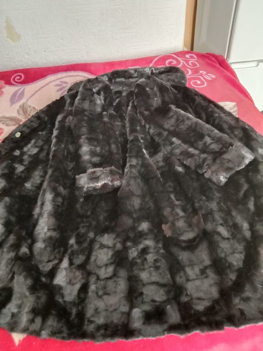 Норковая шуба кусковая