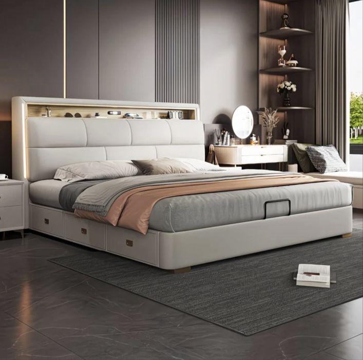 LUXORY КРОВАТЬ с Подсветкой и хранением