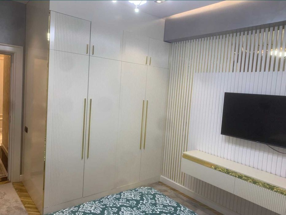 Мирзо Улугбек орр Буюк Ипак Йули 3х ком 87м2 Евро ремонт Мебель;