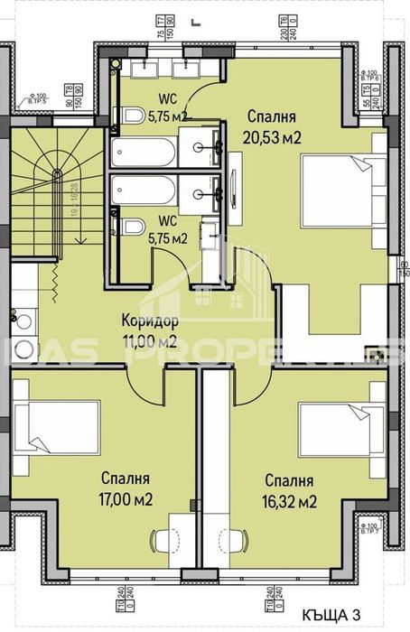 Къща в София-с.Панчарево площ 261