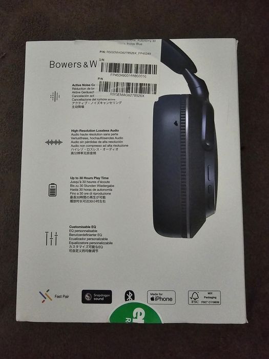 Bowers & Wilkins Px7 S3 (Indigo) – Като нови, 23 месеца гаранция!