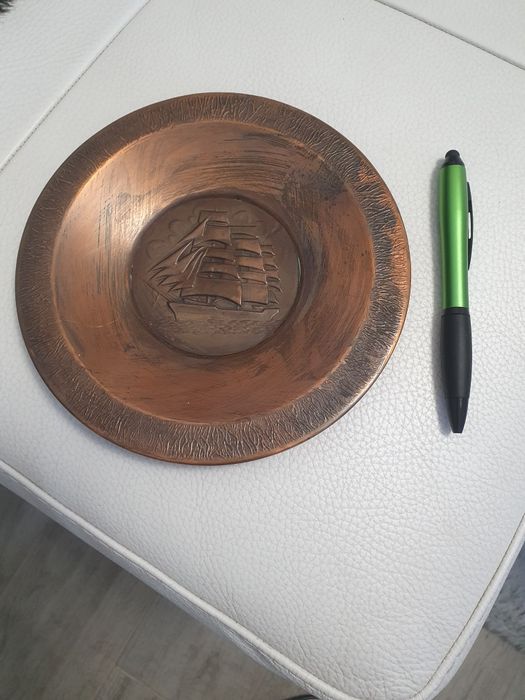 Декоративна медна чиния 18см