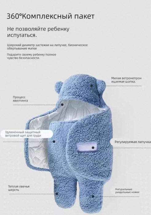 Детский конверт для новорожденных