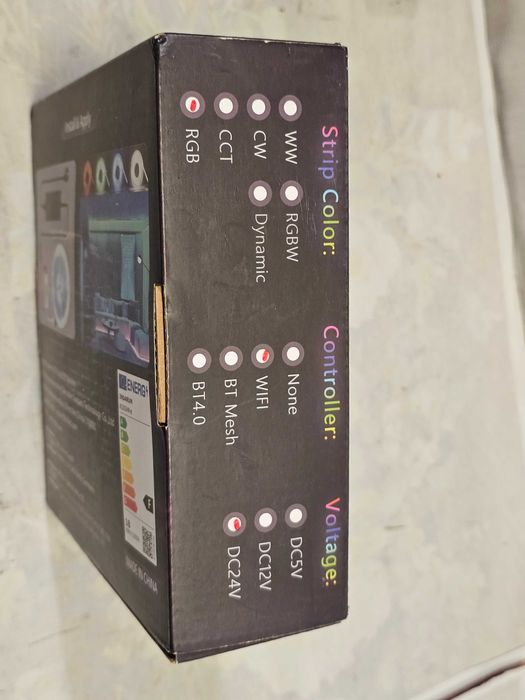 Banda LED inteligenta WiFi RGB+IC COB, culoare schimbatoare, noua