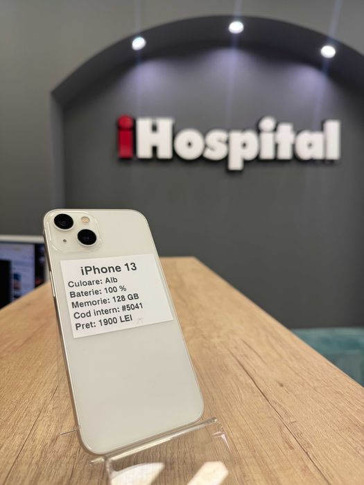 iPhone 13 Starlight Alb 128 GB 100% Baterie #5041