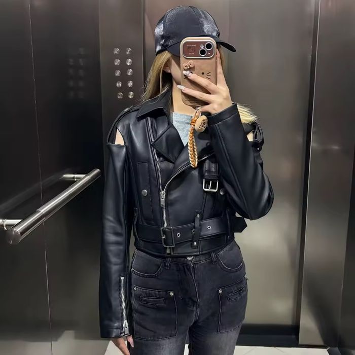 Кожено яке от естествена кожа намслено