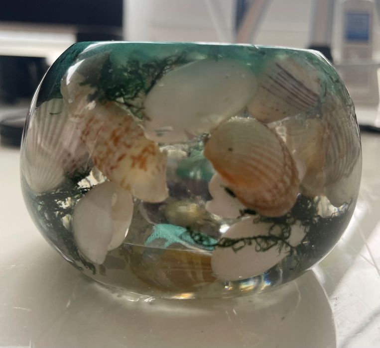 Свещник,поднос,пепелник от епоксидна смола