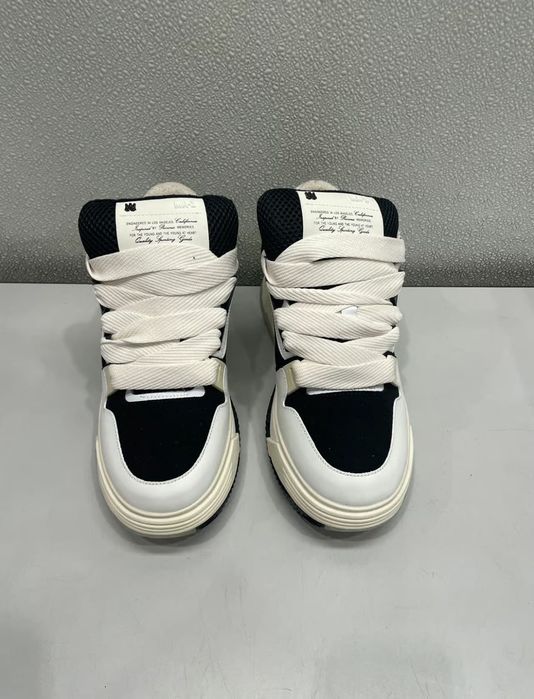 Amiri Black and White Trainers