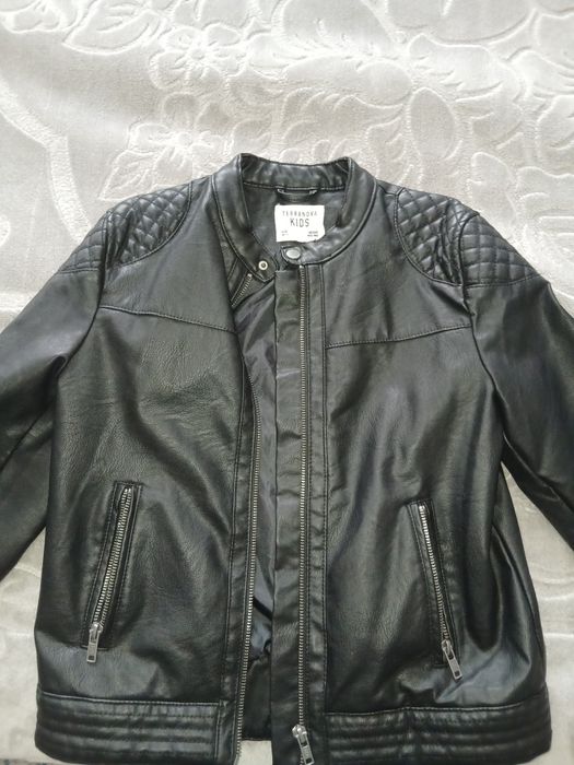 Geaca de piele baiet copii