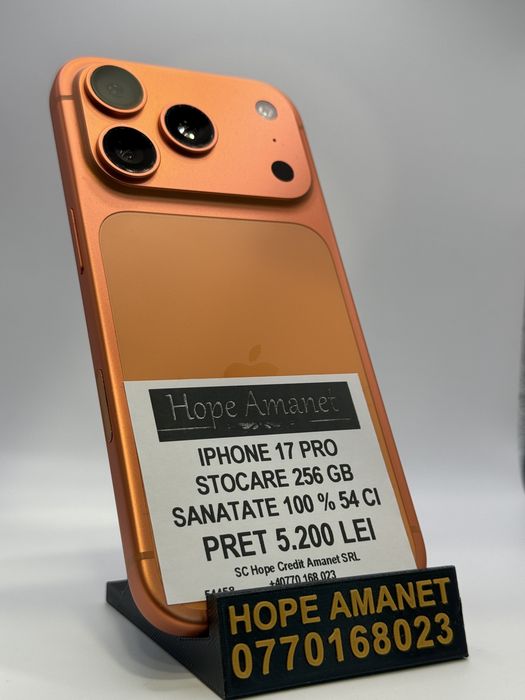 Hope Amanet P7 Iphone 17 Pro 256 Gb