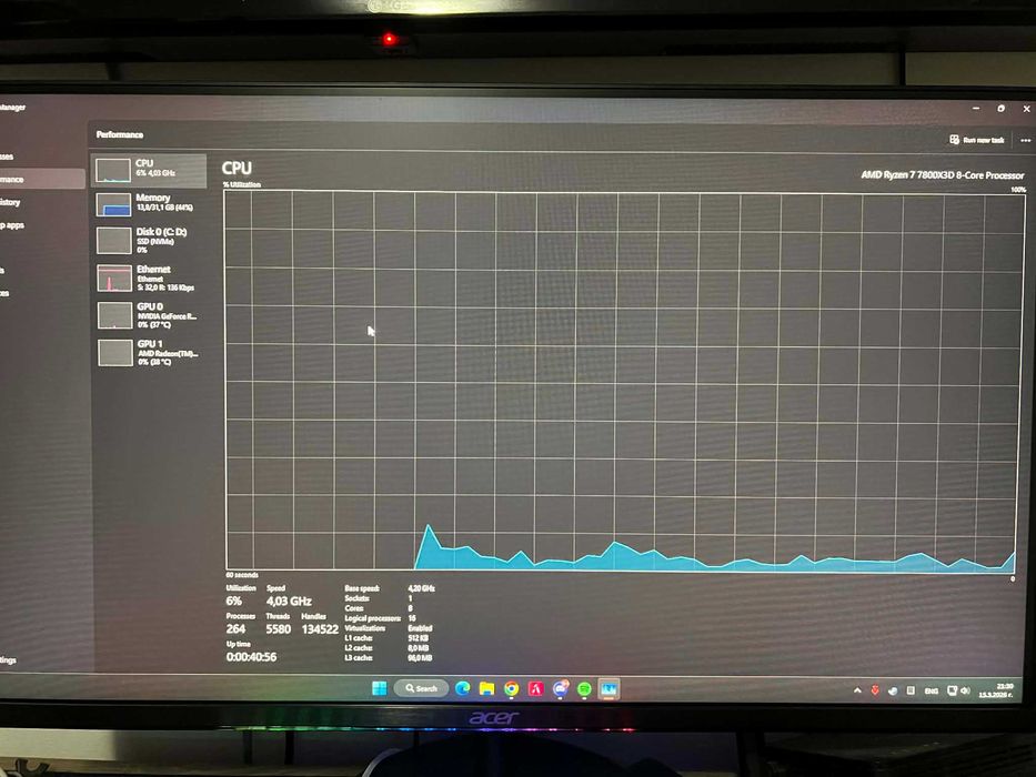 GRIGS SPARK ULTRA + Monitor Acer Nitro 200 Hz 27"