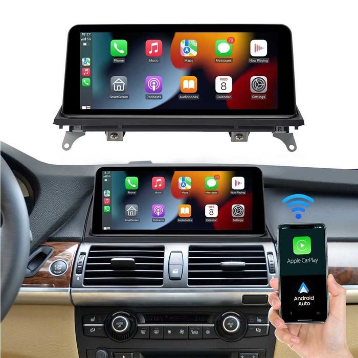 Ecran Navigație BMW X5 E70 X6 E71 Touch Screen 10,25″ Apple CarPlay Android Auto CIC Bluetooth