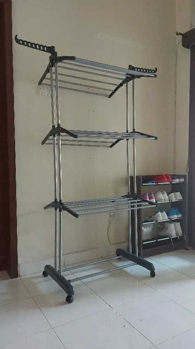 Вертикална сушилня за дрехи до 50кг, сушилня за бельо, стелаж за пране