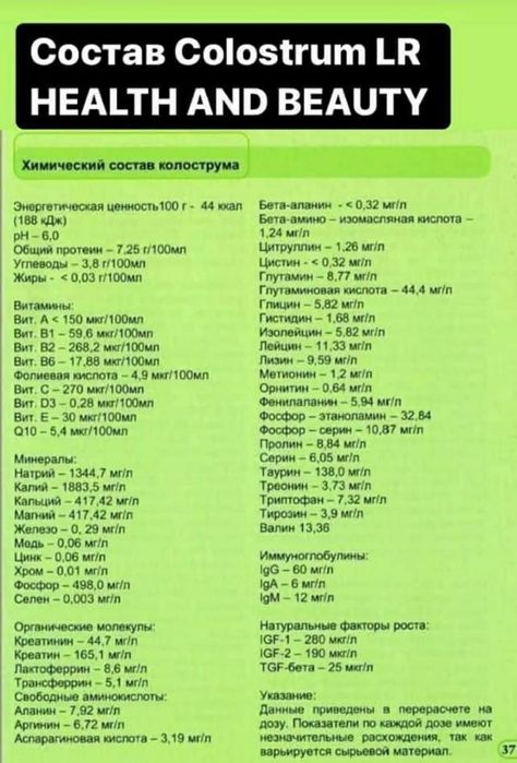Колострум питьевой LR Германия