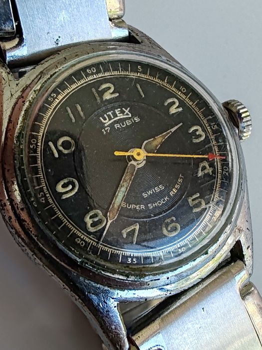 Ceas Utex Mecanic Tip Militar Funcționează excelent!