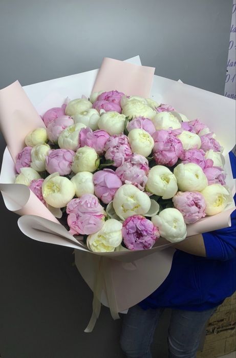 Пионы пионы цветы букеты Алматы