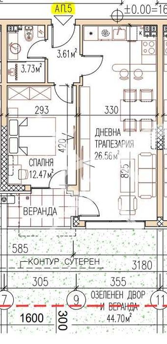Двустаен апартамент в кв. Остромила! Ново строителство!