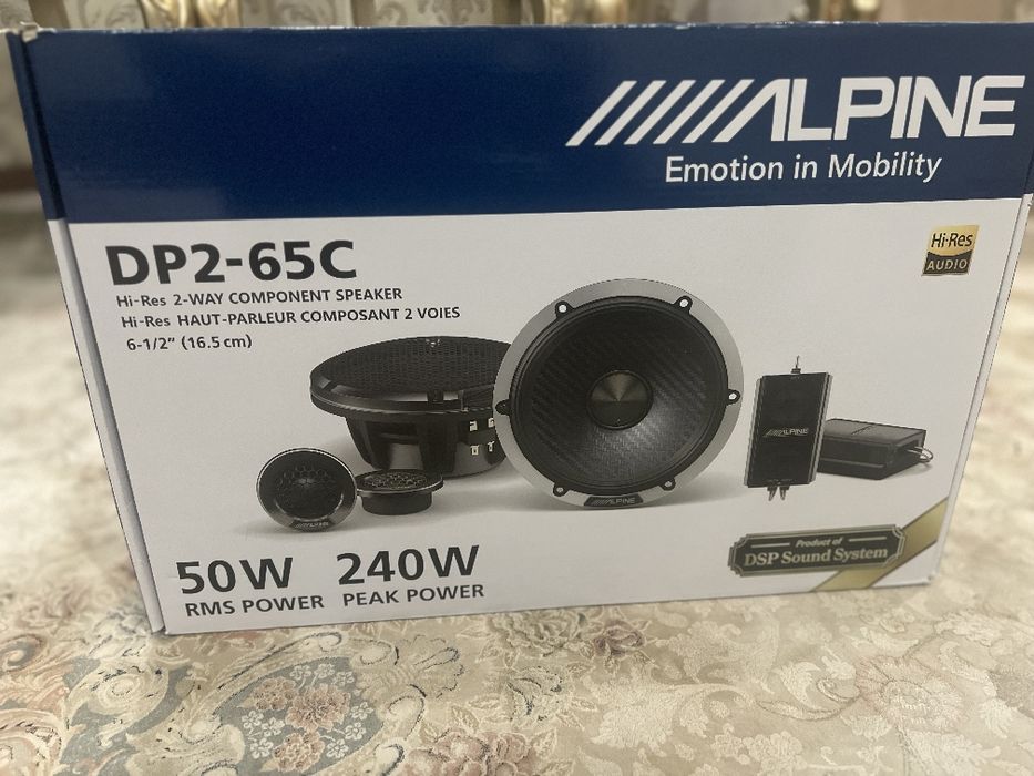 Alpine DP2-65C 6,5-дюймовый компонентный 2-полосный динамик