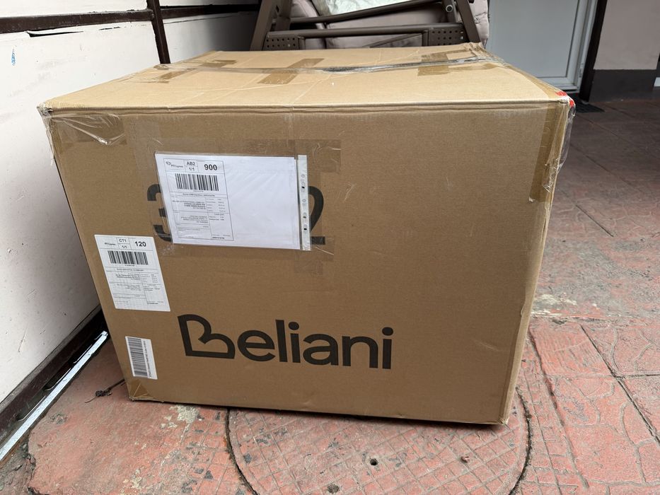 Fotoliu BELIANI MAKELA Boucle Alb-murdar