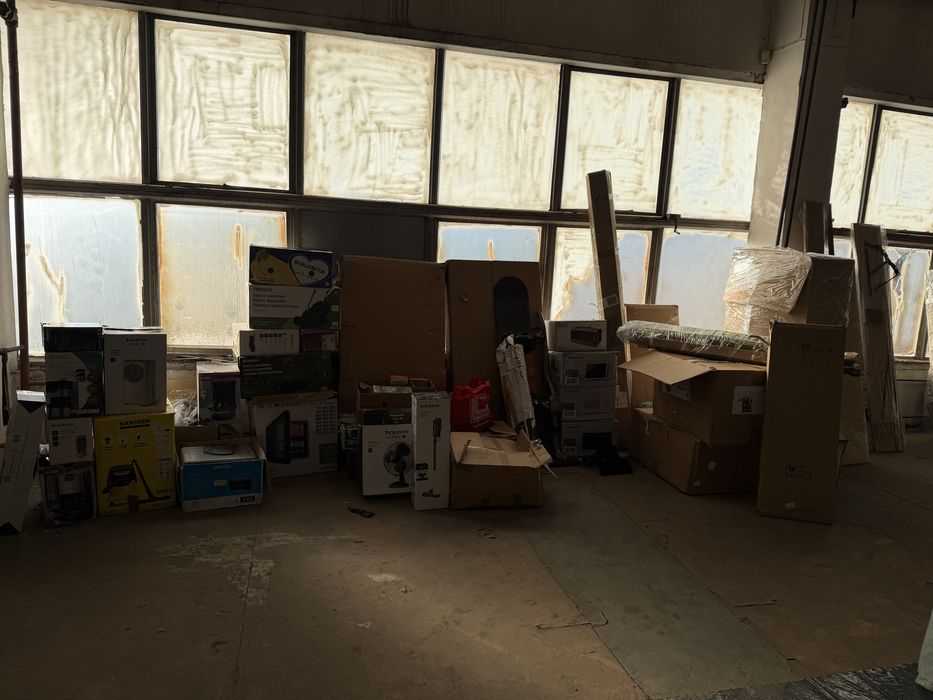 Останала стока от търговия с палети.