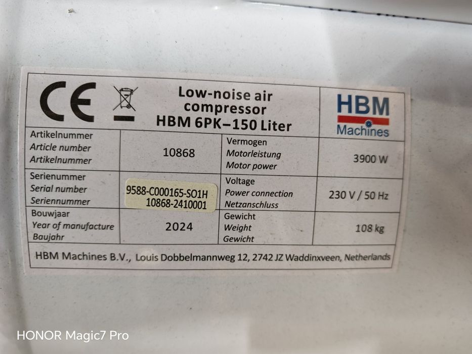 Compresor HBM machines