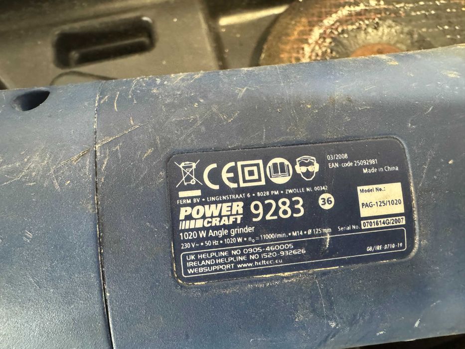 Ъглошлайф - Pawer Craft 1020 W