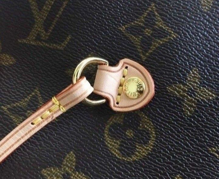 Geanta Louis Vuitton Neverfull piele naturala,Franța,card,certificat