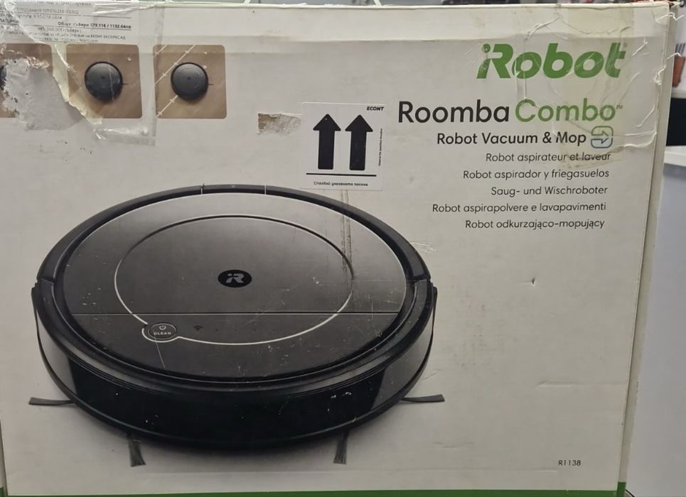 Нов робот моп и прахосмукачка iRobot  roomba combo
