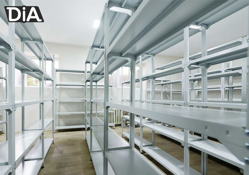 Arxiv stellaj, rafli metall tokchalar, ombor tokcha, архивный стеллаж