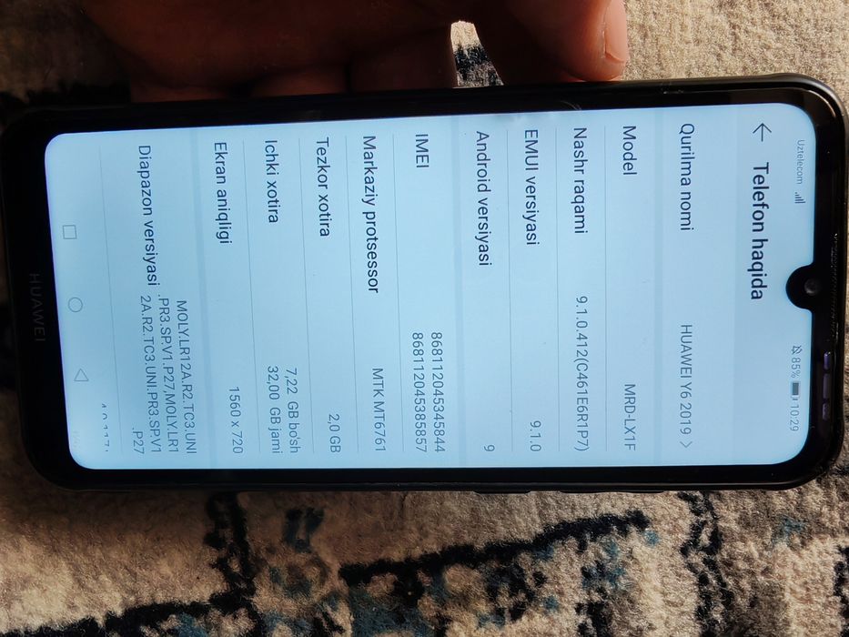 Huawei y6 2019. 2/32Gb