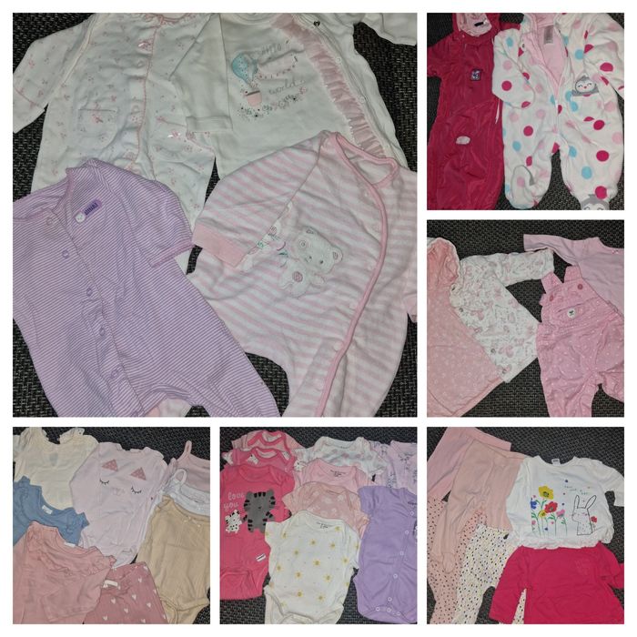 Лот бебешки дрешки за момиче размер 0-3 месеца