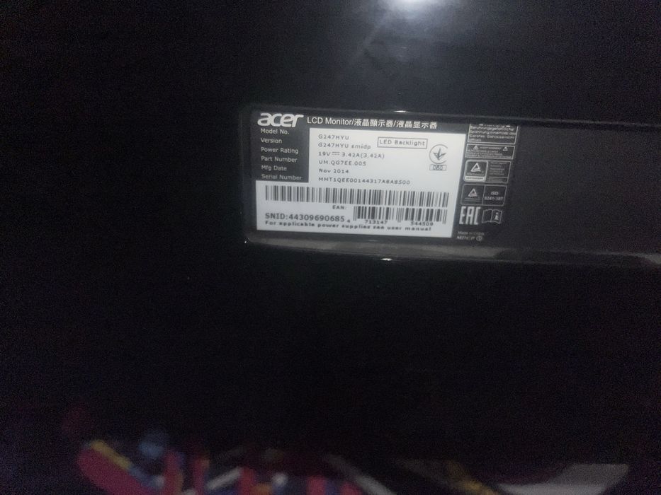 Monitor Acer G247HYU